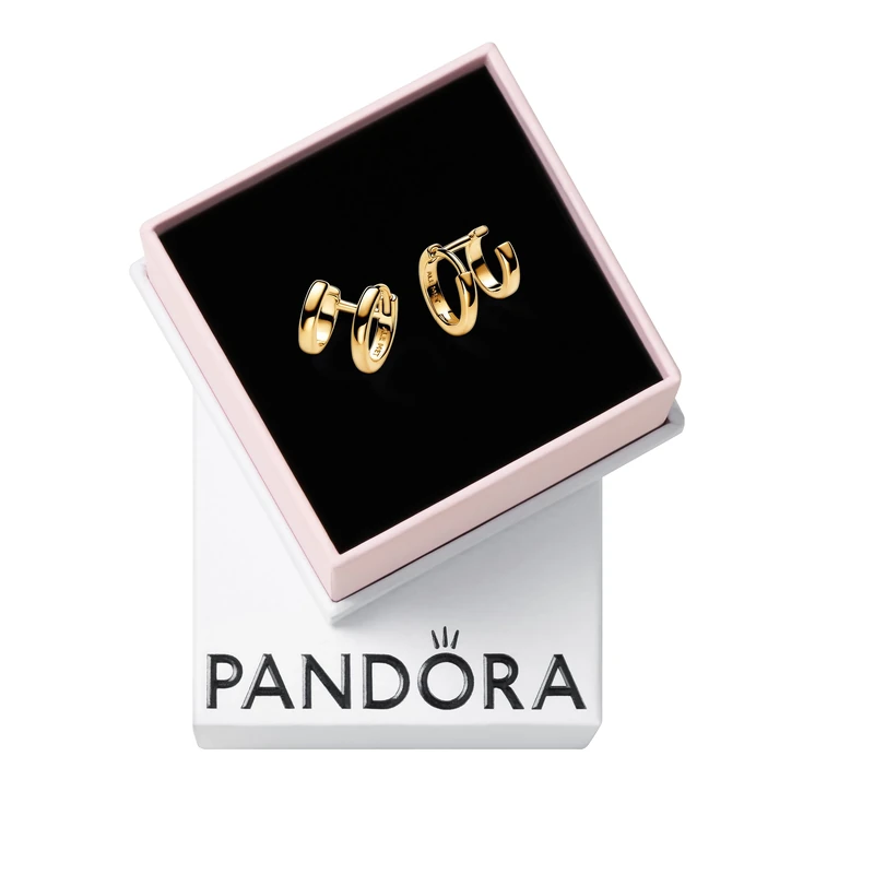 Pandora Essence 14k Gold-plated open bangle, 1