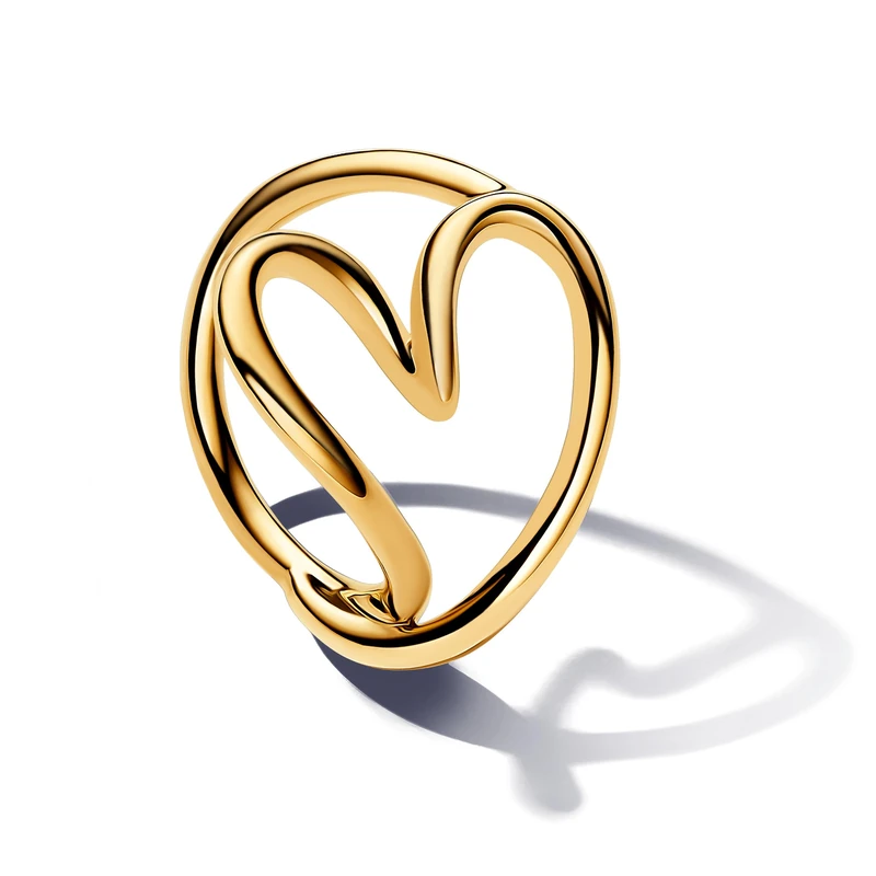 Pandora Essence Heart 14k gold-plated ring, 58