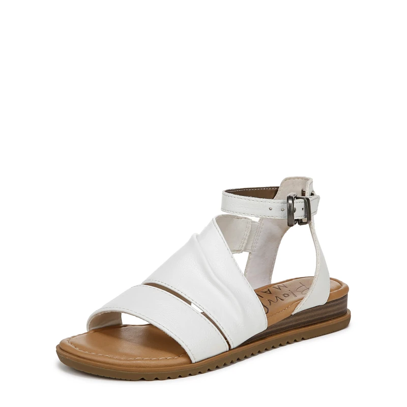 Blowfish Malibu Womens Balana Draped Sandal, White, UK 4