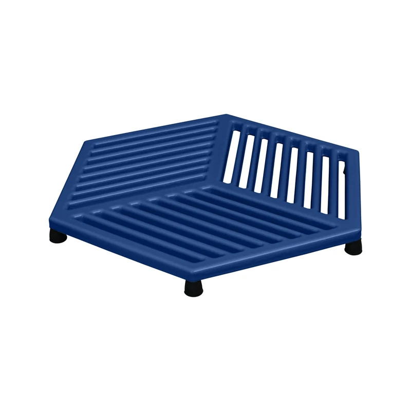 Denby - Cobalt Blue Cast Iron Trivet Stand For Kitchen Worktop - 24.5cm Premium Enamelled - Non-Slip & Heatproof For Hot Pans, Serving Dishes - Dishwasher & Oven Safe - PFAS free