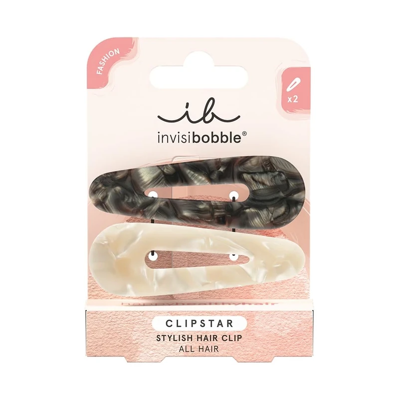 invisibobble Clipstar Cliphue | 2 Elegant Hair Clips in Chic Shades | Hair Clips Gentle Hold with HairLoveTech | For Any Occasion | Minimises Damage, Maximises Style