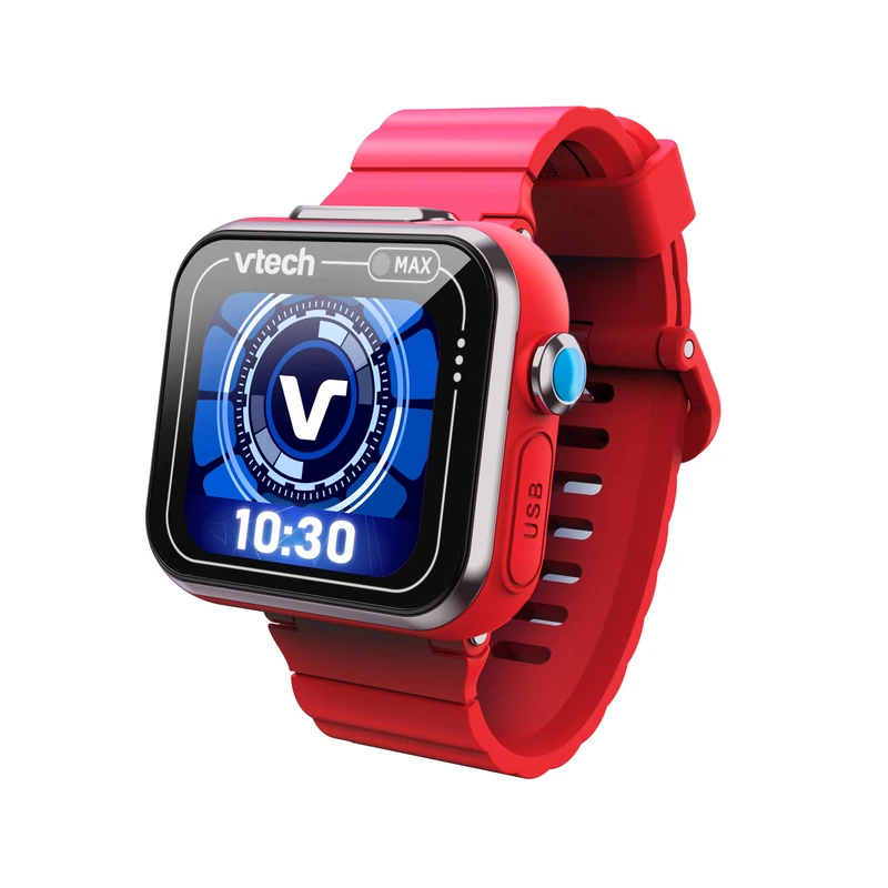 VTech - Kidizoom Smartwatch MAX Red, Smart Watch for Kids, Dual Camera Photos, Videos, Games, Horizontal Touchscreen, ESP Version