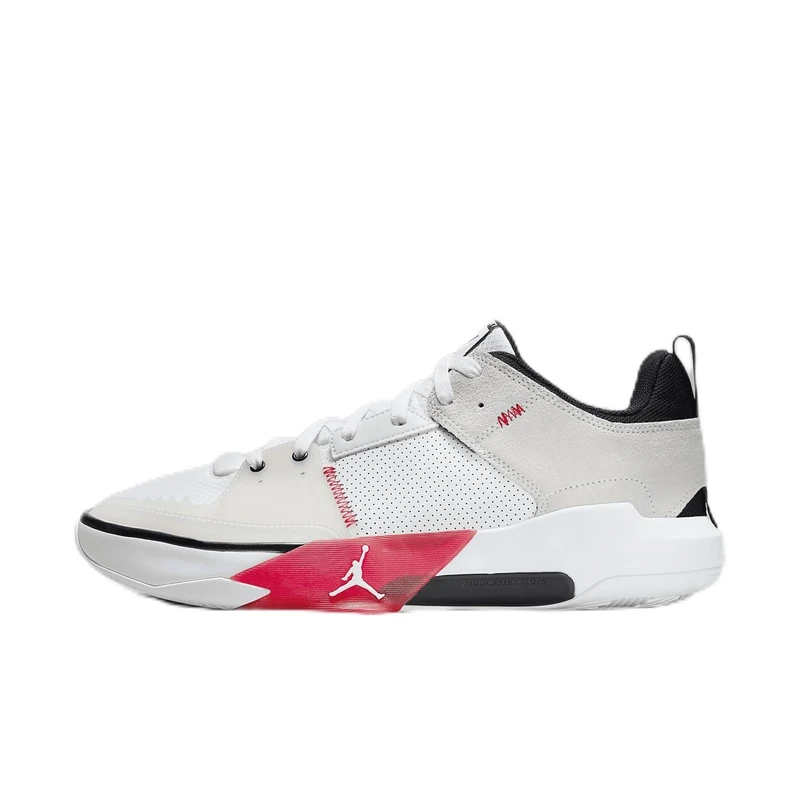 Nike Men's Jordan One Take 5 Basketball Shoes, White/University Red, 7.5 - Image 1