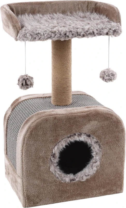 Flamingo SCRATCHING TREE OSCAR TAUPE 45x33x73,5CM