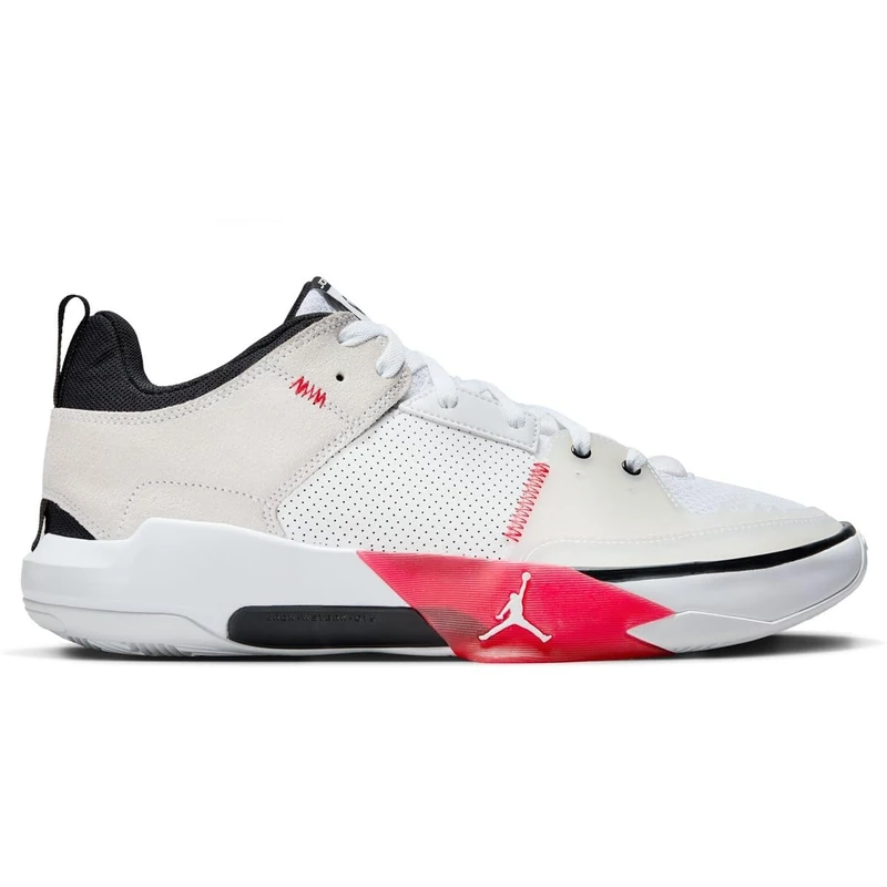 Nike Men's Jordan One Take 5 Basketball Shoe, White/University Red, 9.5 UK