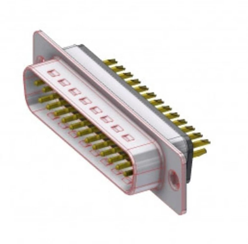 Deltron Connectors D25PZ/2FP102 D-SUB Connector 180° Number of Poles (Num): 25 Soldering Cup 1 Piece - Image 1