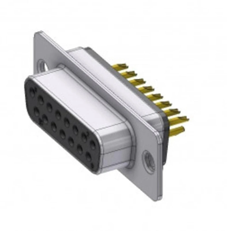 Deltron Connectors D15SZ/2FP102 D-SUB Socket 180° Number of Poles (Num): 15 Soldering Cup 1 Piece