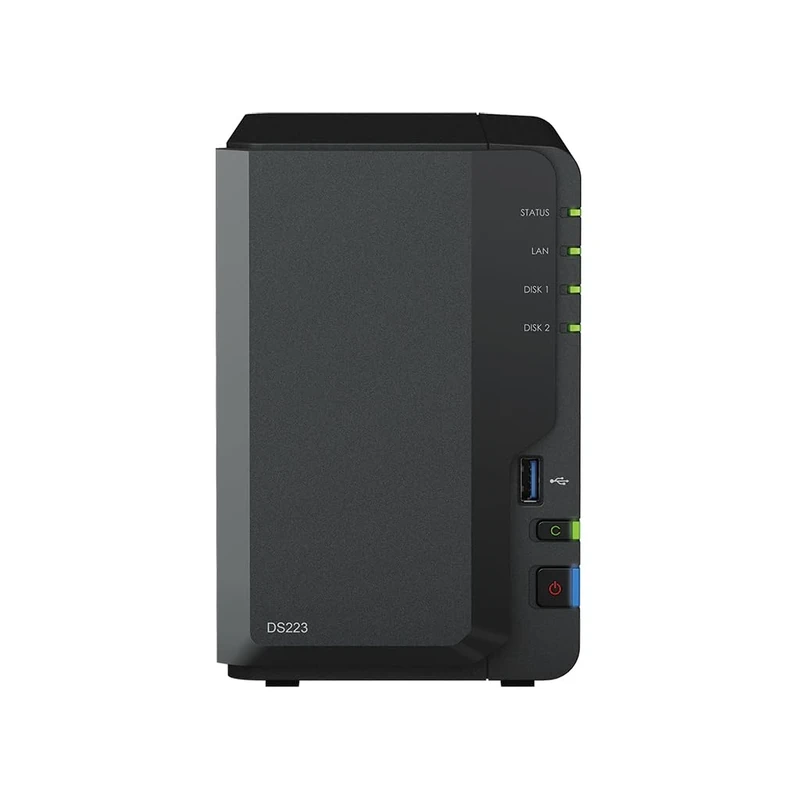 Synology DS223 32TB 2 Bay NAS Solution installed with 2 x 16 HAT3300 Drives