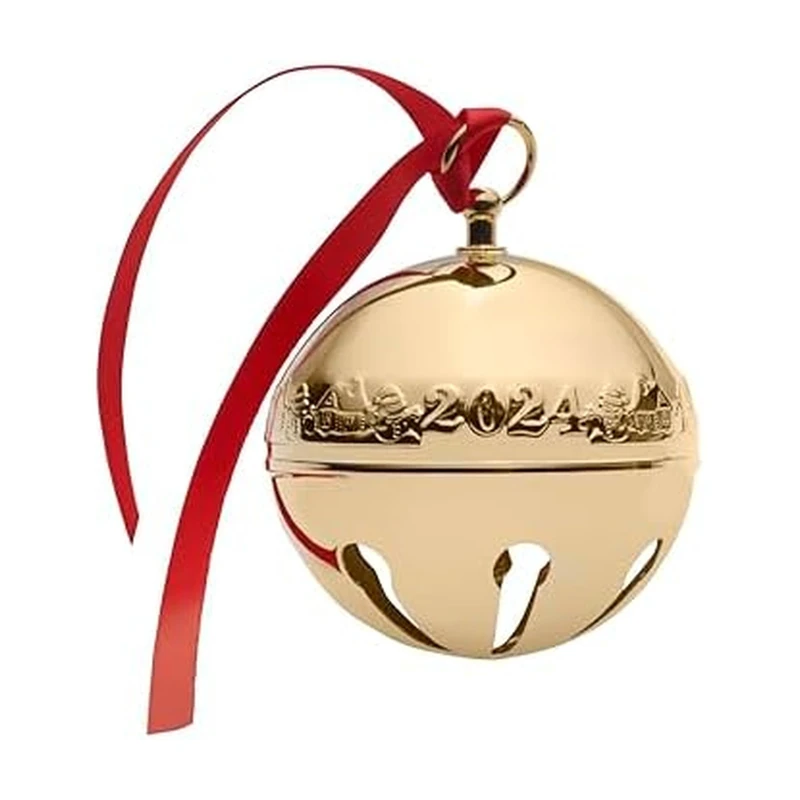 Wallace 2024 Gold Plated Sleigh Bell Ornament 35th Edition