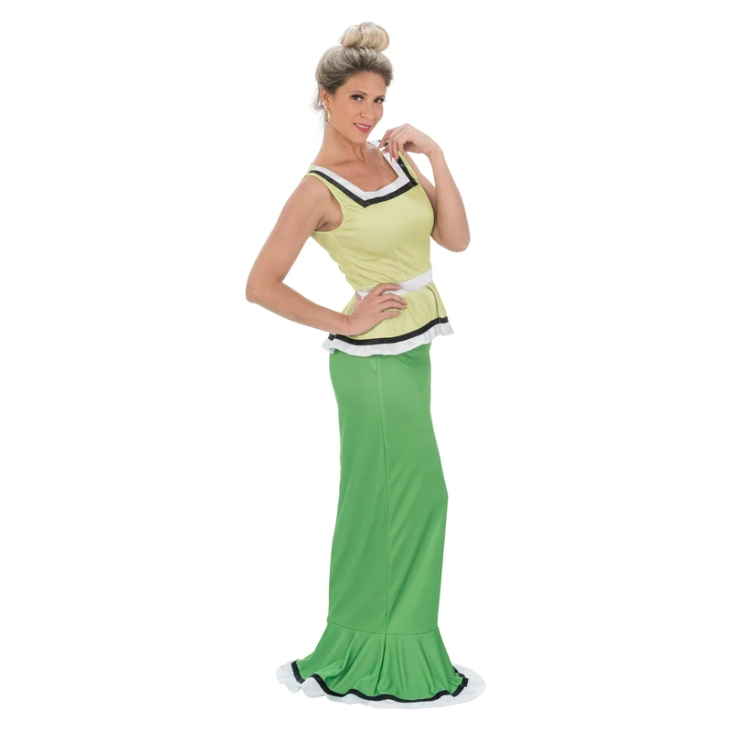 Chaks - Agecanonix women's costume, set of 2 pieces, Asterix and Obelix, Gallic costume for carnival & comic con