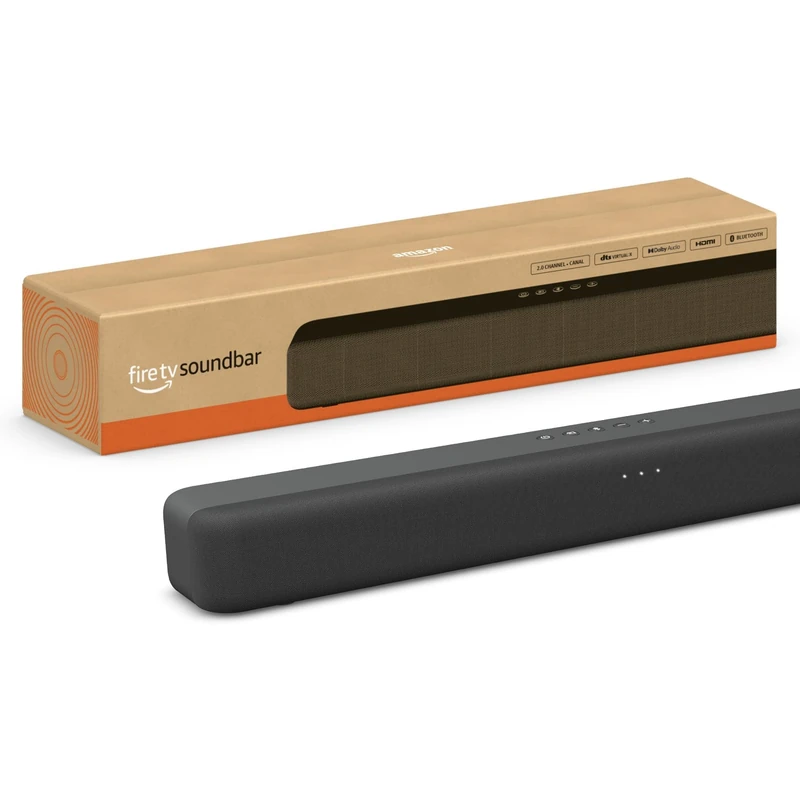 Amazon Fire TV Soundbar, 2.0 speaker with DTS Virtual:X and Dolby Audio, Bluetooth support - Image 1