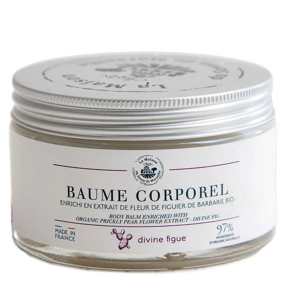 La Maison du Savon de Marseille - French Body Balm - Fig Fragrance - Enriched with Prickle Pear Flower Extract and Shea Butter, Hydrating for Smooth Skin - 200ml
