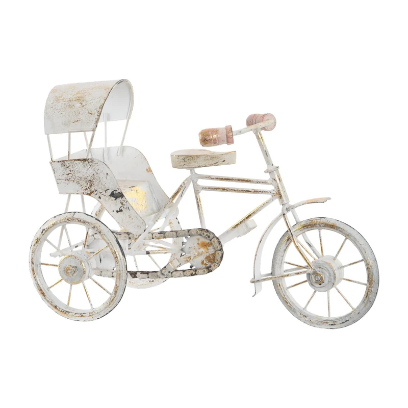 VEHICULO DECORACION Hierro 34.5X16X22 Rickshaw