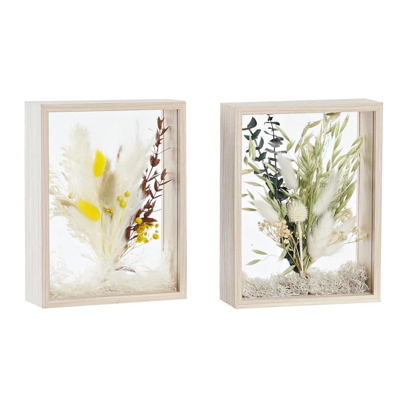 DECORACION Flor SECA MDF 16X6X21 2 SURT