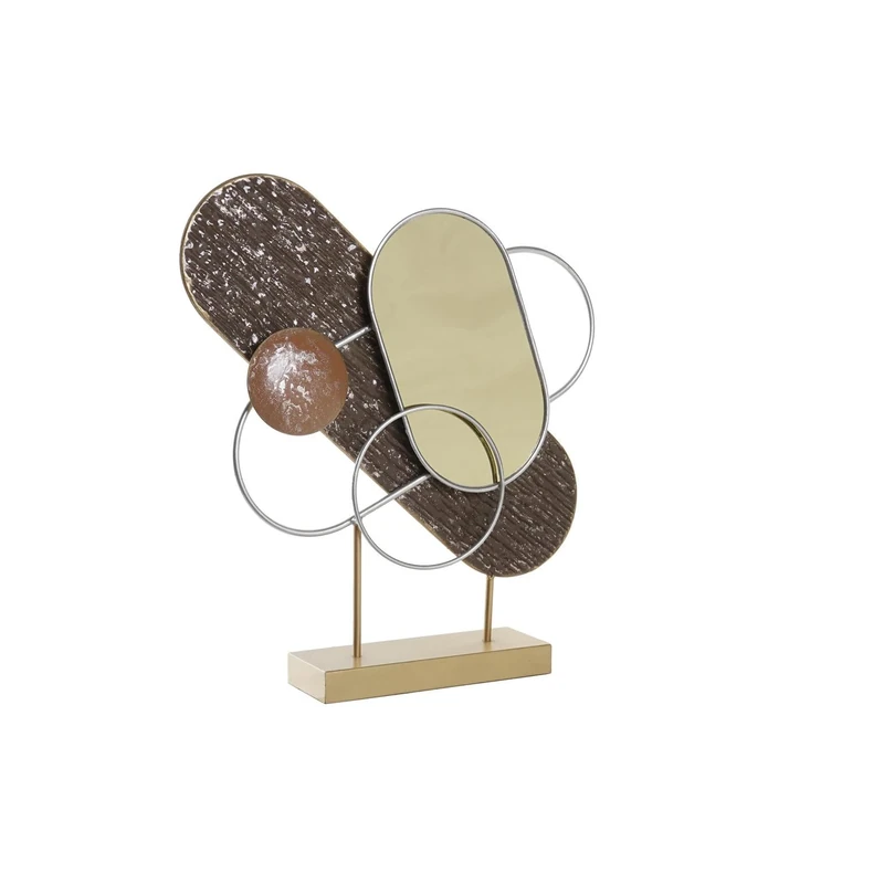 AlexandreHouse Decoration Metal PVC 44 x 9 x 49 cm Abstract Dorado