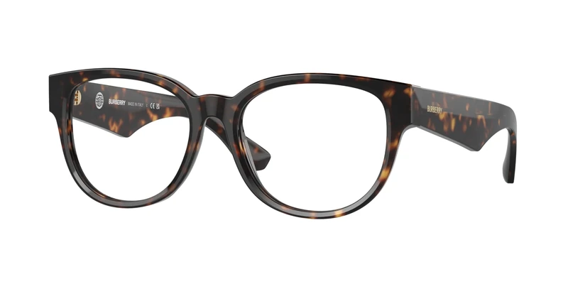 BURBERRY Eyeglasses BE 2410 3002 Dark Havana Demo Lens, Dark Havana Demo Lens, 53/17/140