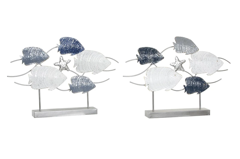 Decoration Metal 63 x 9 x 44 Peces 2 Surt.