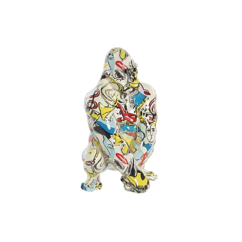 AlexandreHouse Resin Figure 14 x 13 x 22 Gorila Dorado - Image 1