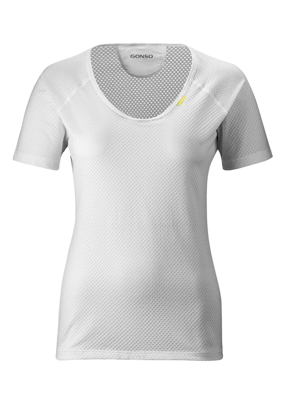 Gonso Women's Base W Cycling Shirt, White, 44 (EU)