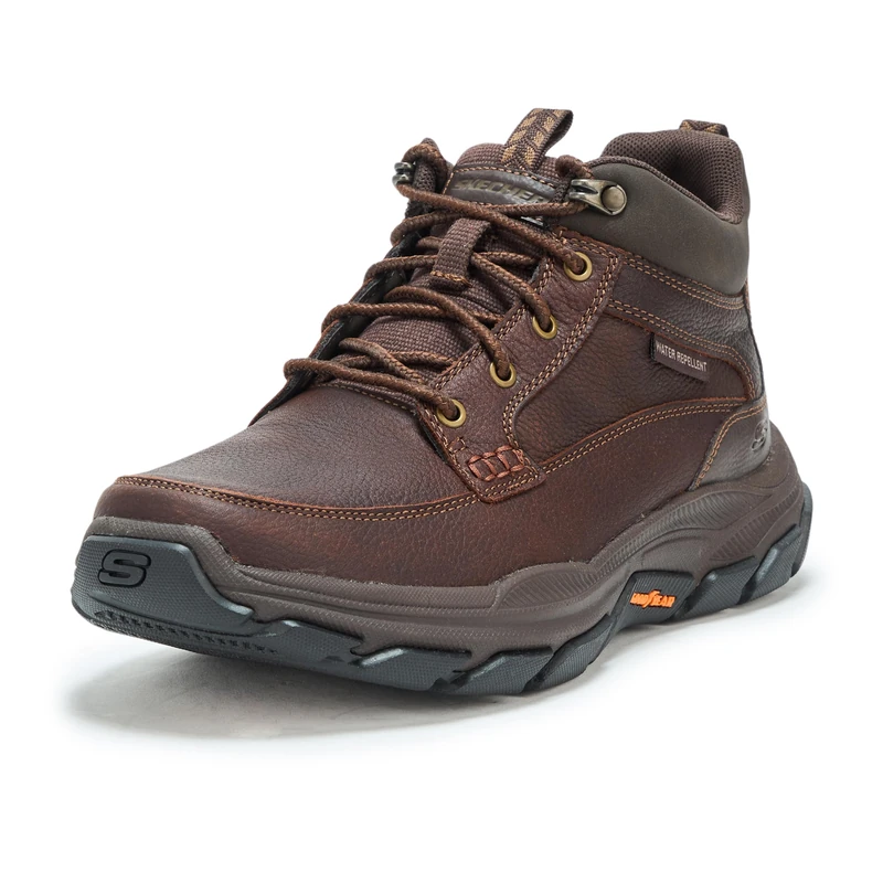 Skechers USA Men's Men's Respected-Boswell Fashion Boot, Red/Brown, 14 UK