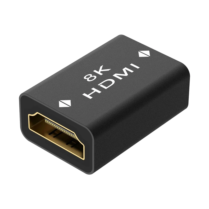 LEENUE HDMI Coupler 8K 2.1, HDMI Female to Female Connector Adapter, Support 3D 8K@60Hz/4K@120Hz UHD HDR eARC for Laptop, HDTV, PC, Monitor, Cinema, 1 Pack