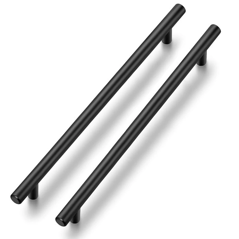 Ravinte 20 Pack Kitchen Cupboard Handles Black Cupboard Handles 224mm Hole Center T Bar Kitchen Handles Pulls for Cabinets and Drawers