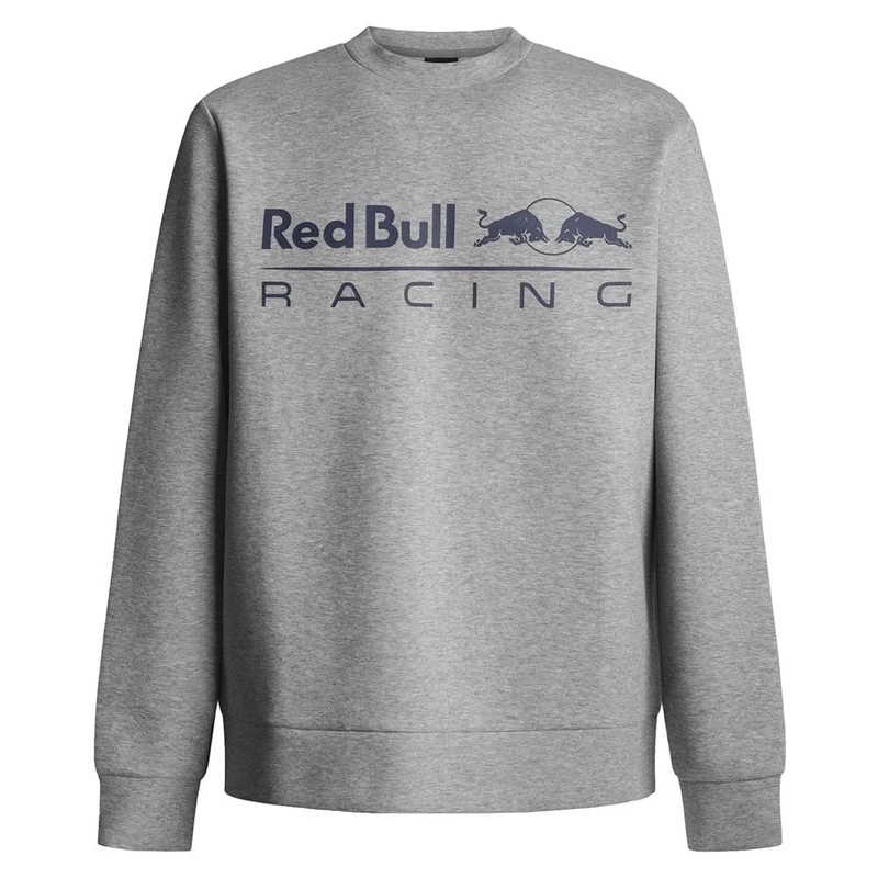 Red Bull Racing X Pepe Jeans Men's RBR TEAM LOGO CREW Sweatshirt, Grey (MARL GREY), L