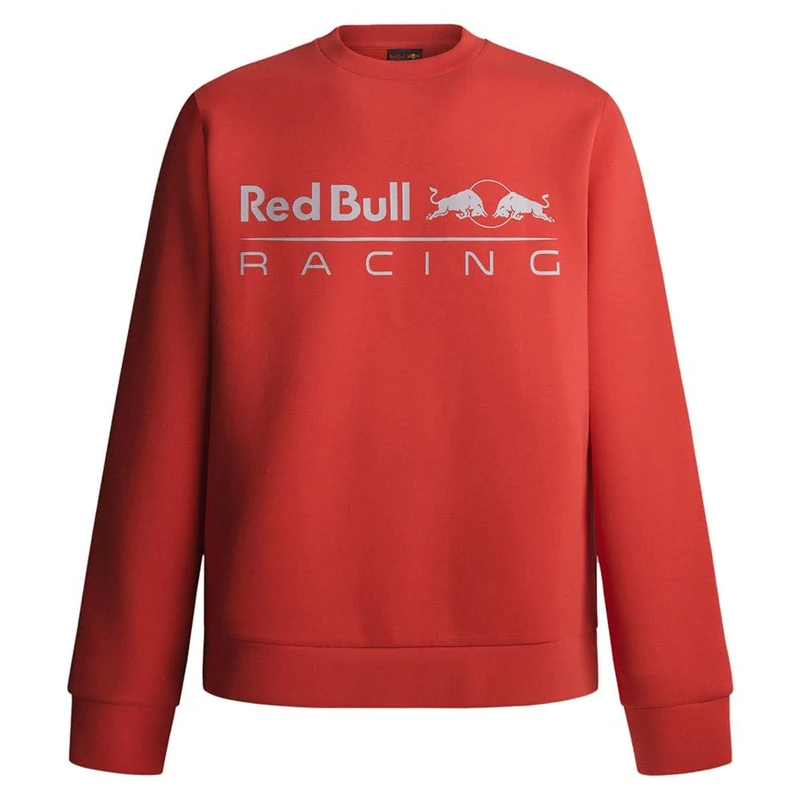 Red Bull Racing X Pepe Jeans Men's RBR TEAM LOGO CREW Sweatshirt, Red (MARS RED), XL - Image 1