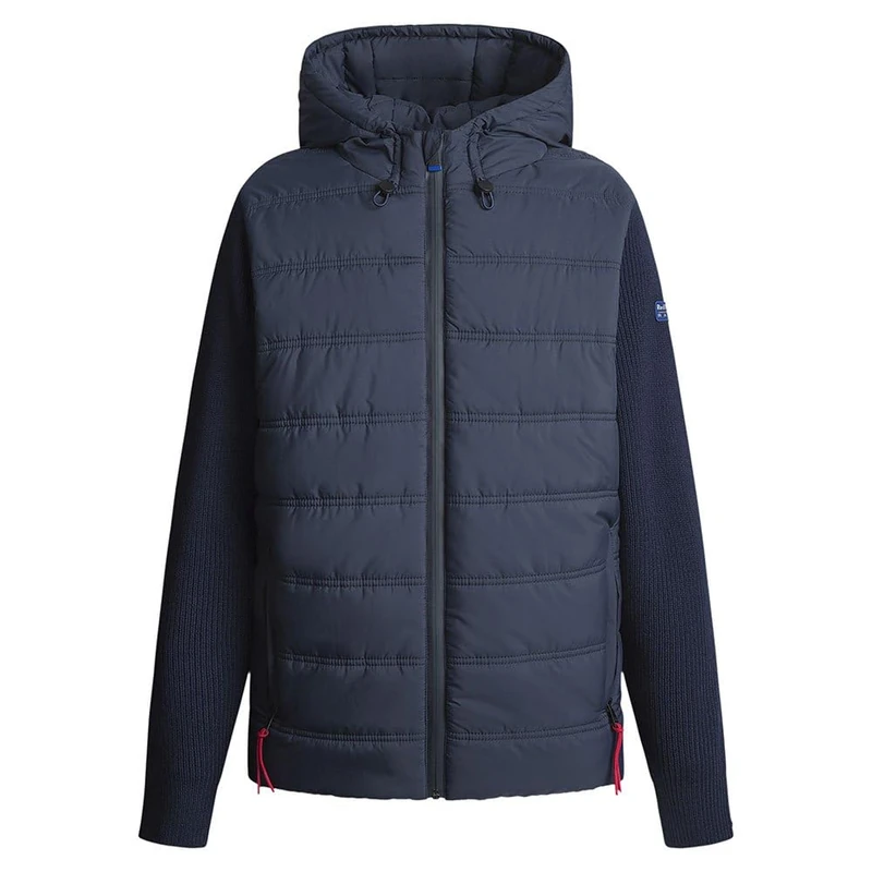 Red Bull Racing X Pepe Jeans Men's RBR Knit Storm Quilt Front Hybrid Knitwear, Blue (Dulwich Blue), XL - Image 1