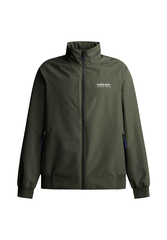 Red Bull Racing X Pepe Jeans Men's RBR Logo Driver Windbreaker Poly Plain Jacket, Green (Regent Green), XS