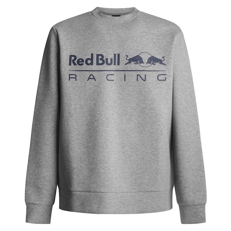 Red Bull Racing X Pepe Jeans Men's RBR TEAM LOGO CREW Sweatshirt, Grey (MARL GREY), S