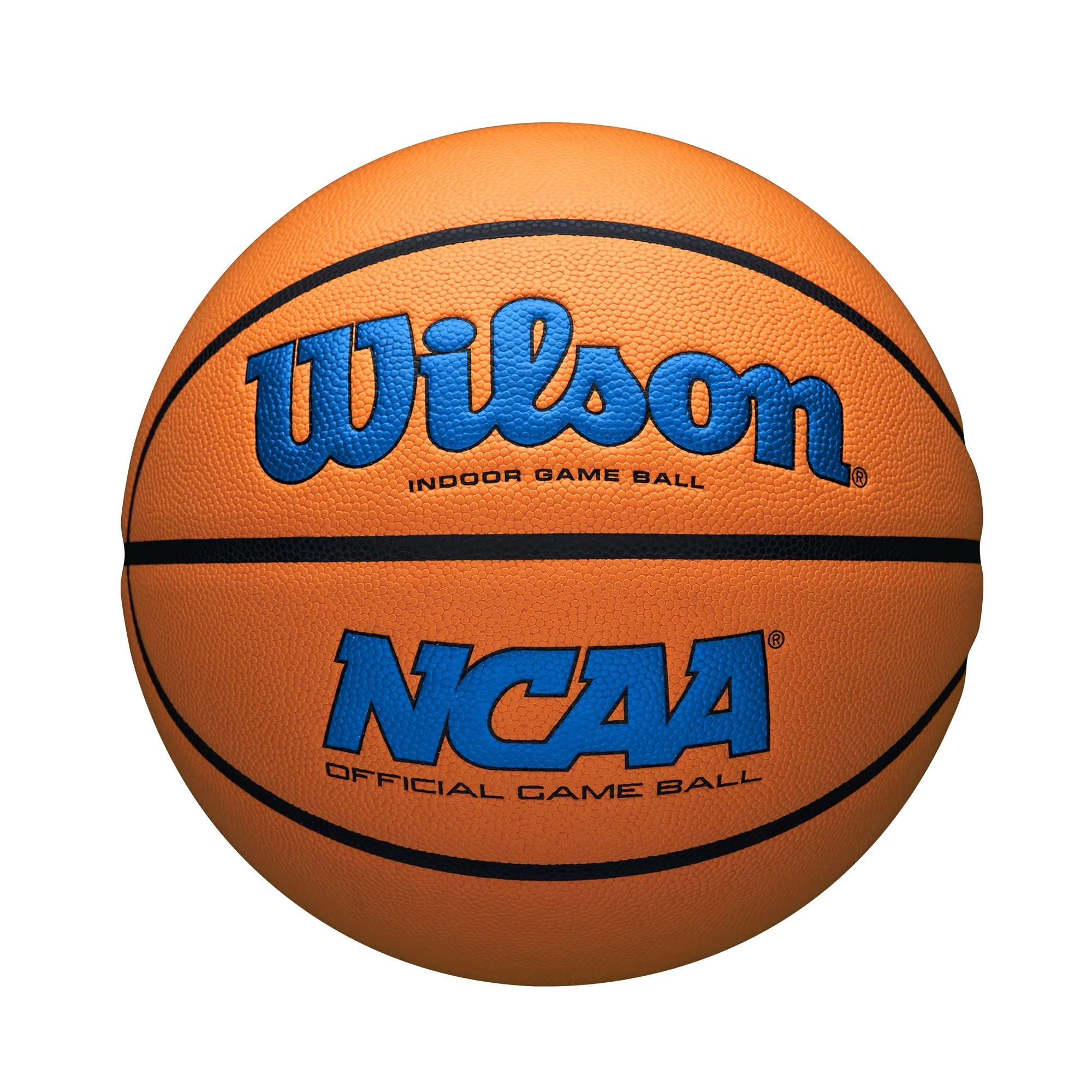 Wilson NCAA Evo NXT Official Indoor Game Basketball - Royal/Orange, Size 6-28.5"