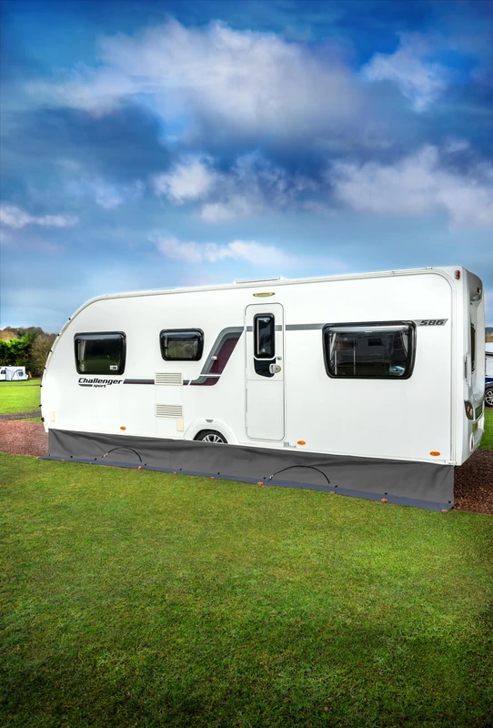 Maypole Draught Skirt Organiser for Caravans & Motorhomes, Large Storage Compartments for Outdoor Storage - Image 1