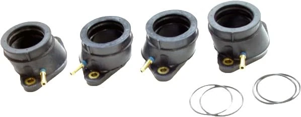 TourMax motorcycle carb to cylinder head inlet rubbers, compatible with/replacement for Yamaha FJ1100 FJ1200. Ref. CHY-12