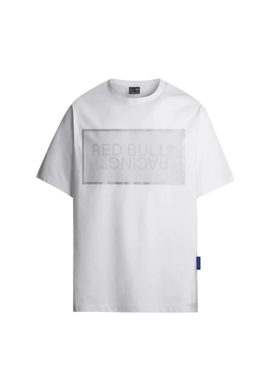 Red Bull Racing X Pepe Jeans Men's RBR MESH Film Logo TEE T-Shirt, White (White), XS