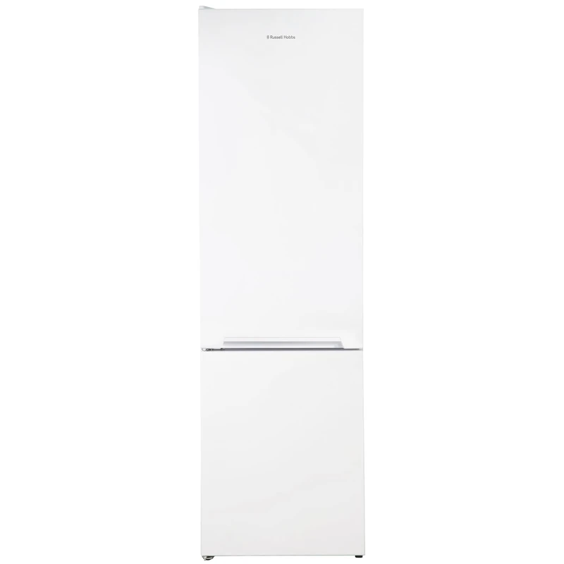 Russell Hobbs Freestanding Fridge Freezer, 54cm Wide, 180cm High, 204L Fridge Space, 84L Freezer Space, 4 Shelves, 4 Door Racks, Eco Friendly, White, RH180FF541E1W
