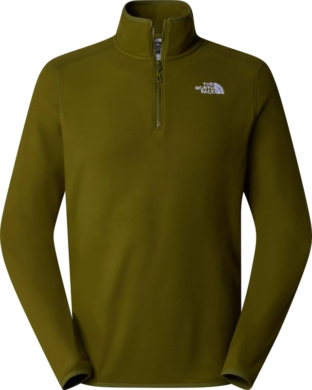 The North Face 100 Glacier Sweatshirt Forest Olive XL - Image 1