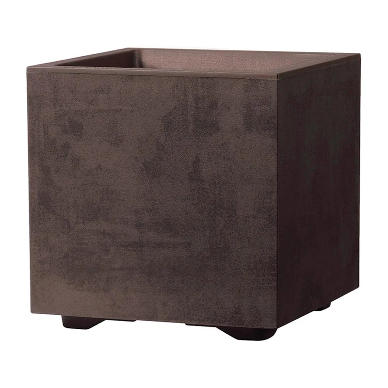 Deroma Elegant Planter with Classic and Clean Lines, Perfect for The Garden and Terrace and can Also be Placed Indoors, Brown, Media