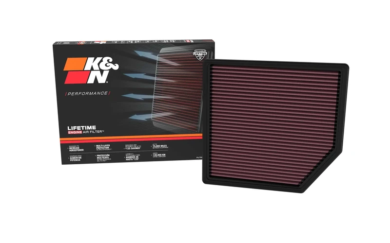 K&N Replacement Air Filter compatible with Chevrolet Colorado L4 2.7L 2023- (33-5143)
