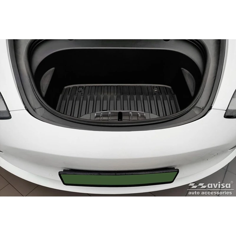Avisa Steel Front Trunk (Frunk) Guards compatible with Tesla Model 3 2019-2023 - Black - Image 1