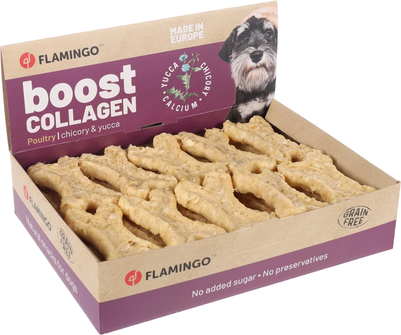 Flamingo BOOST BONE WITH CHICKEN AND COLLAGEN 30PCS 720G