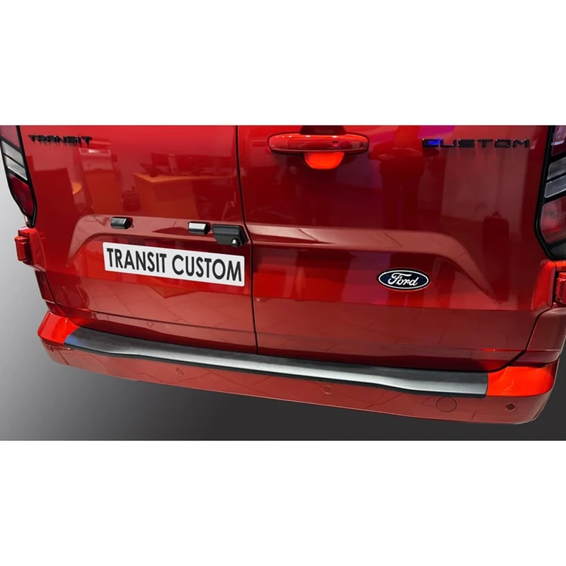 RGM ABS Rear bumper protector compatible with Ford Transit Custom (V710) 2023- / Volkswagen Transporter T7 2024- Black