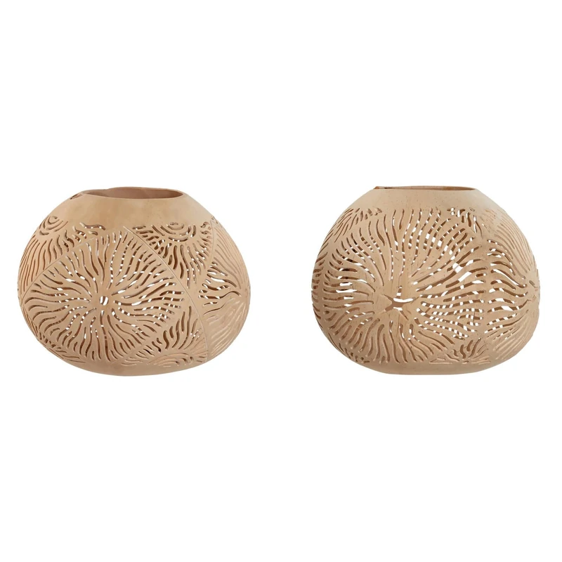 Decorative Set of 2 Coco 15 x 15 x 13 cm Handmade 2 on