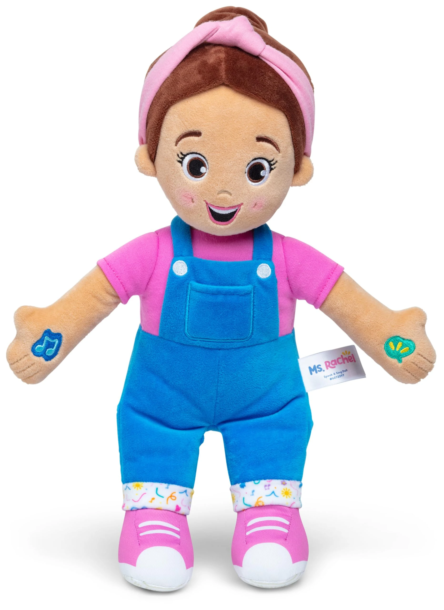 Ms. Rachel Official Speak & Sing Doll, 16” Tall Interactive Toy with 4 Songs & 16+ Phrases, Toddler Toys for Girls & Boys Ages 6 Months to 3+ Years