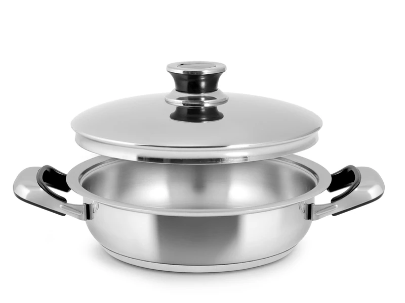 Inoxpran Classic Stainless Steel Saucepan, 2 Handles, 30 x 7 cm, with Lid