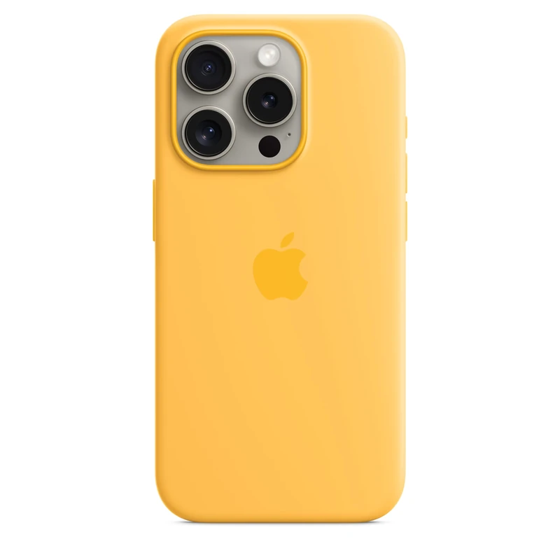 Apple iPhone 15 Pro Silicone Case with MagSafe - Sunshine Yellow