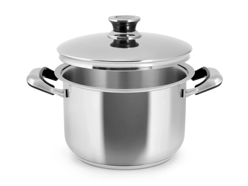 Inoxpran Classic Stainless Steel Saucepan, 2 Handles, 24 x 16 cm, with Lid