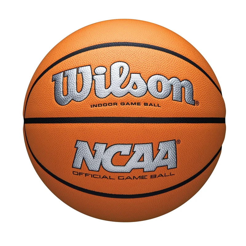 Wilson NCAA Evo NXT Official Indoor Game Basketball - Silver/Orange, Size 7-29.5"