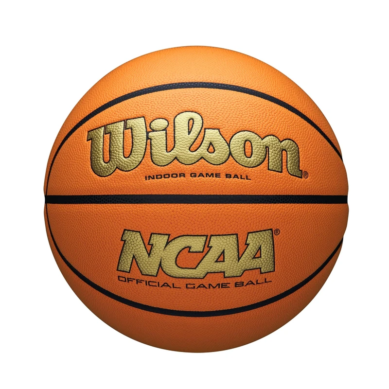 Wilson NCAA Evo NXT Official Indoor Game Basketball - Gold/Orange, Size 6-28.5"