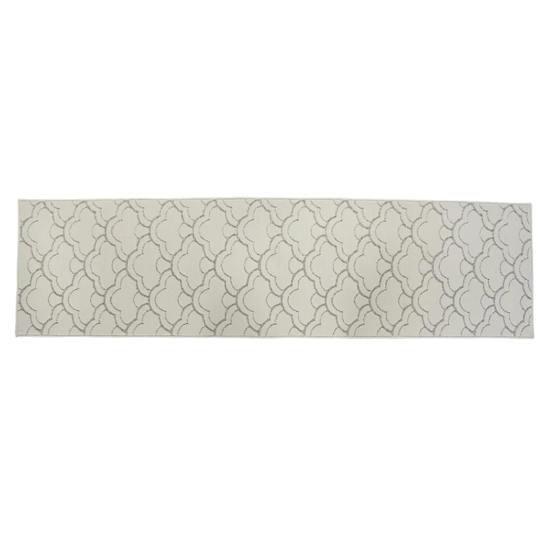 ALFOMBRA Polyester 60X240X1 900 GSM NUBES Blanco